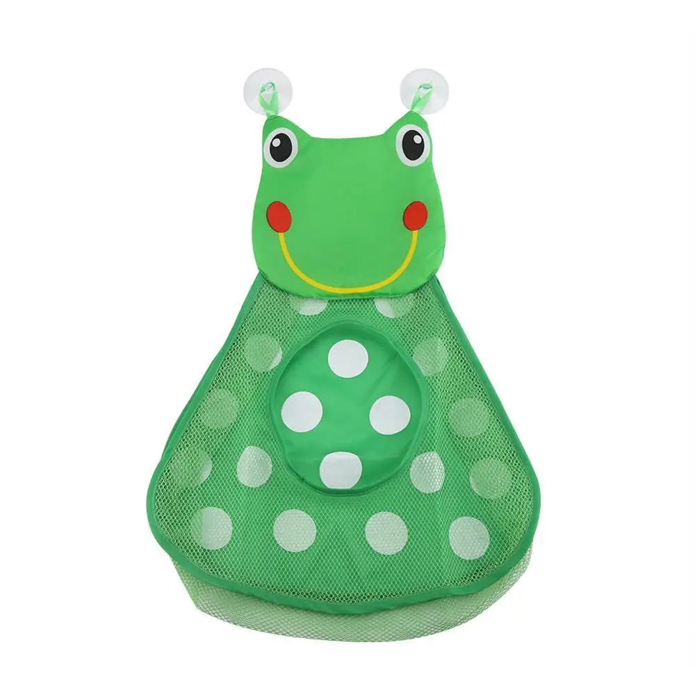 30*40 см Детские Игрушки для ванны для душа детская маленькая утка маленькая лягушка Сетчатая Сумка для хранения игрушек сетчатая детская игрушка для ванны ванная комната подвесной мешок Органайзер - Цвет: Зеленый