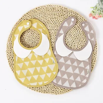 

Baby Girls And Boys Cotton Waterproof Bib Infant Baby Saliva Towel Geometry Pattern Baby Things korean style