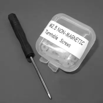

Nylon Non-Magnetic Turntable Headshell Cartridge Screw Set 37 Piece, M2.5 Kit