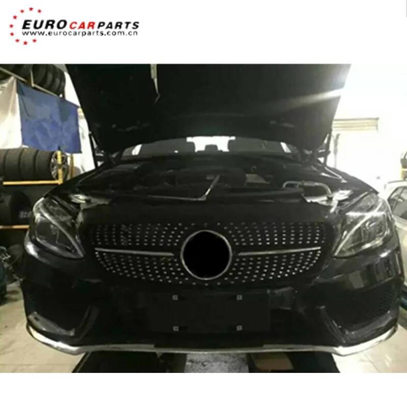 Решетки C класса W205 подходят для 2014 2016 года передняя решетка|Гоночные решетки| |