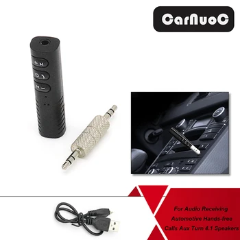 

Portable Wireless 4.1 Bluetooth Aux Audio Receiver Adapter Handsfree Car Kit Music Bluetooth Receiver 3.5mm Interface