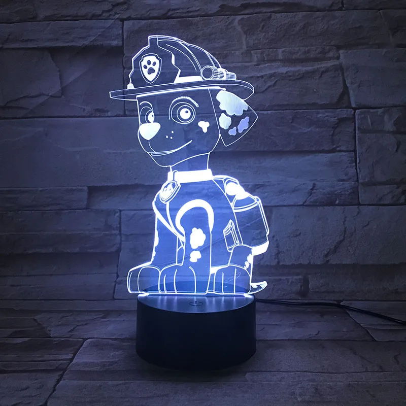 hvordan man bruger Brutal liberal Paw Patrol 3D LED Night Light Color Changing Lamp Room Decoration Action  Figure Toy For Birthday Christmas Gift - AliExpress Toys & Hobbies