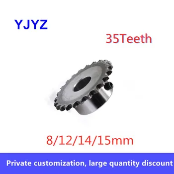 

1pc 35Teeth Bore 8mm 10mm 12mm 14mm 15mm 04C 35Teeth Metal Pilot Motor Gear Roller Chain Drive Sprocket