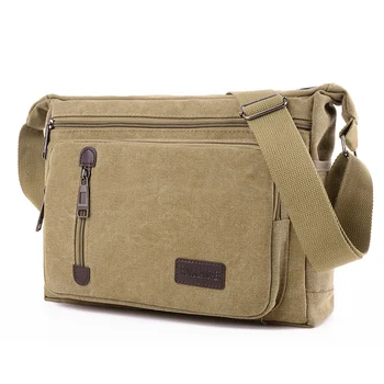 

Casual Men Crossbody Shoulder Bag Men's Messenger Bags Canvas Male Travel Ipad Pack Classic Simple Style Handbag