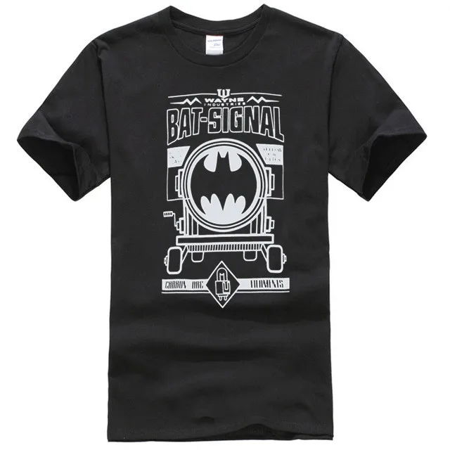 MENST SHIRT SLIM FIT BLACK EX STORE BAT-SIGNAL OFFICIAL COMICS NEW |