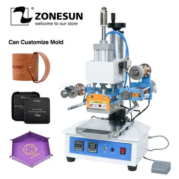 

ZSP-890H Auto Industrial Hot foil Stamping Machine,leather LOGO/wood marks/name card Branding machine,leather embossor 220V