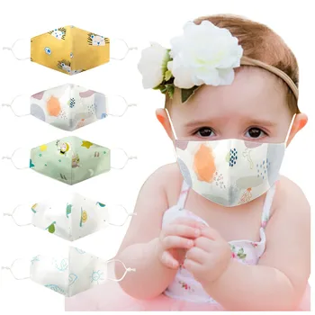 

1Pcs Kids' Cute Printing Face Mask Washable Reusable Pollution Cover Face Masks For Toddler mascarilla reutilizable mondkapjes
