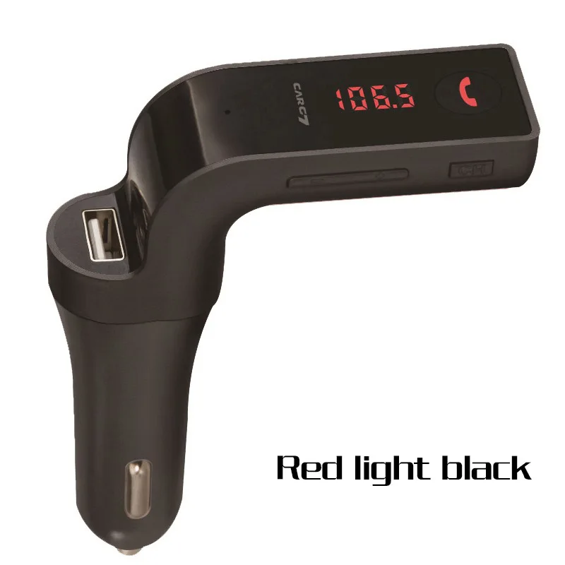 Высокое Quality4-in-1 беспроводной Bluetooth fm-передатчик G7+ AUX модулятор Автомобильный комплект MP3 плеер SD USB lcd автомобильные аксессуары - Формат цифровых медиаданных: black