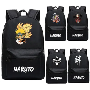 

COFUN Naruto Schoolbag Uchiha Sasuke Itachi Naruto Kakashi Anime Backpack Male and Female Students Shoulders