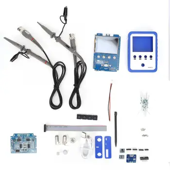 

15801K Portable Dual Channel Digital Oscilloscope DIY Kit Accessories with 2 BNC Probes 5mV/DIV-20V/DIV