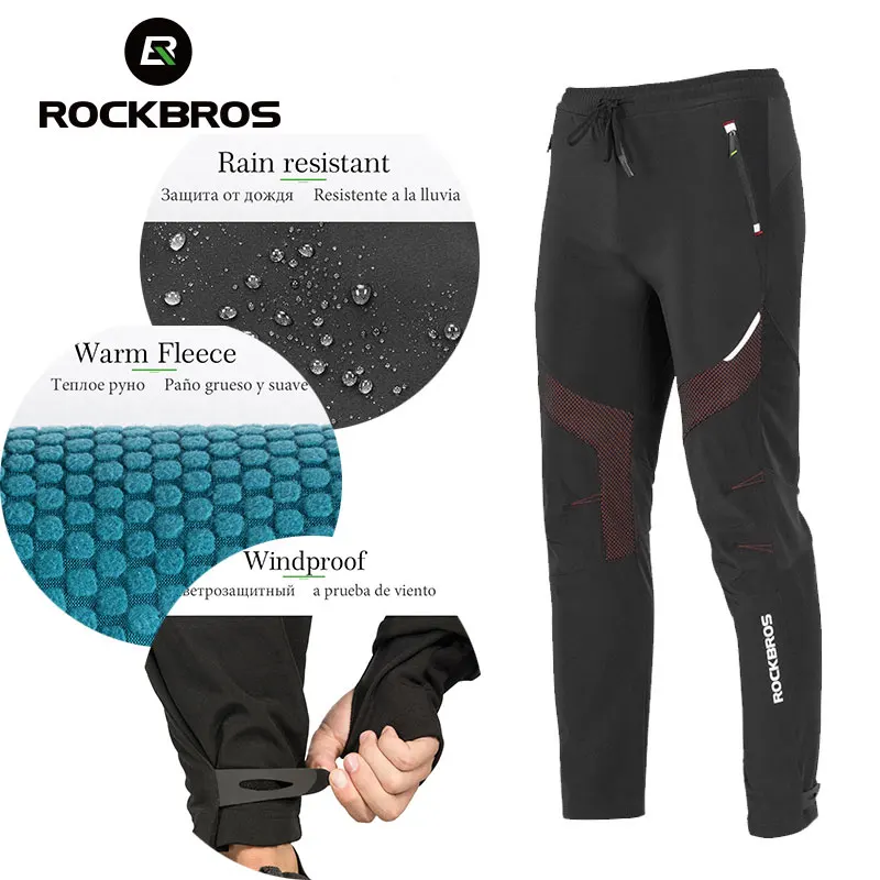 Winter Fahrradhosen Herren - Winddichte Radhose Mit Reflektorstreifen