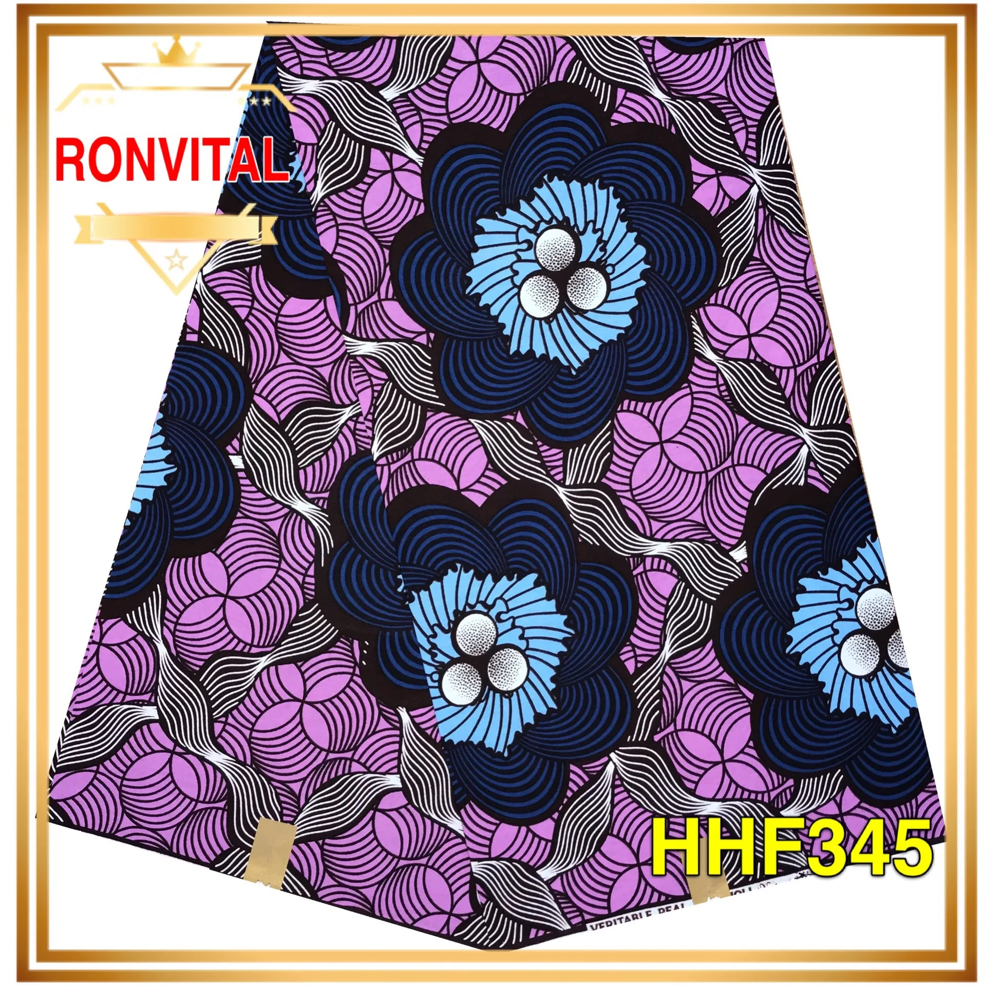 Женское платье, сделай сам, ткань, воск RONVITAL, распродажа, Африканский воск, высокое качество, хлопок, материал с принтом, сделай сам, ткань, 6 ярдов/партия