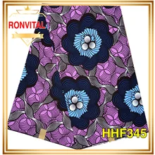 Женское платье, сделай сам, ткань, воск RONVITAL, распродажа, Африканский воск, высокое качество, хлопок, материал с принтом, сделай сам, ткань, 6 ярдов/партия