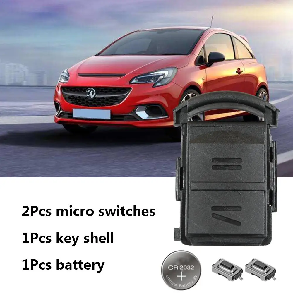 2 Buttons Replacement Car Key Fit For Vauxhall Corsa C Meriva Tigra Combo Van 433Mhz Remote Fob Refit | Автомобили и мотоциклы