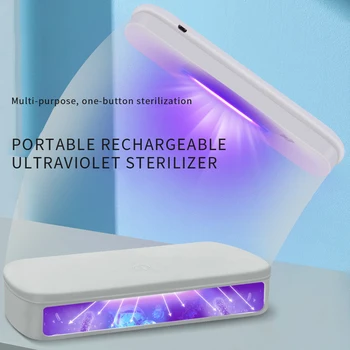 

Portable UV Sterilizer Cabinet USB Phone Mask Beauty Tools Ultraviolet Disinfection Lamp Handheld Mini sterilization Box