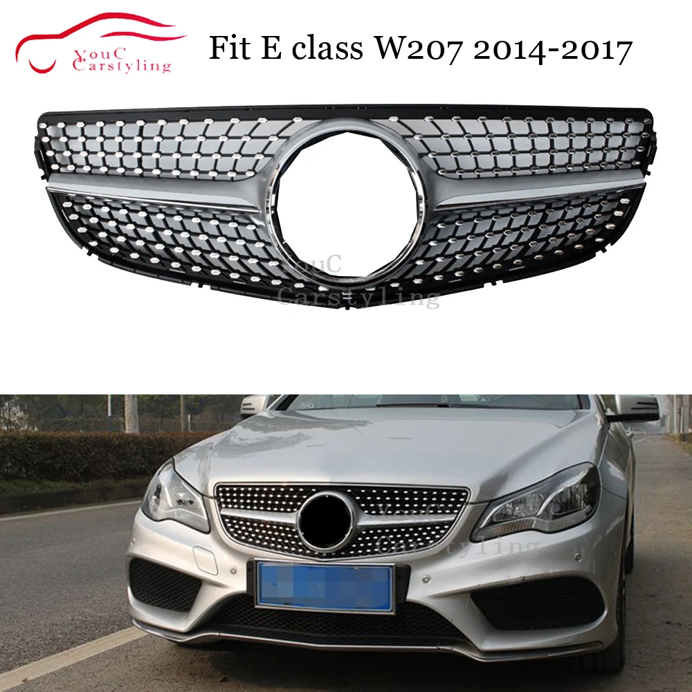 Бриллианты Решетка переднего бампера сетка для Mercedes E class W207 2014-2016 рестайлинг E300