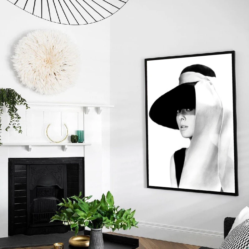 Audrey Hepburn Photography Canvas Painting Home Art Decoration