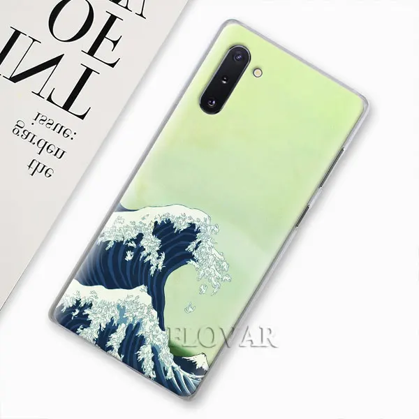 Хокусай большая волна чехол для телефона для samsung Galaxy Note 10 Plus Note 8 9 S10 S9 плюс S10e A30 A40 A50 A70 в твердом переплете - Цвет: H14