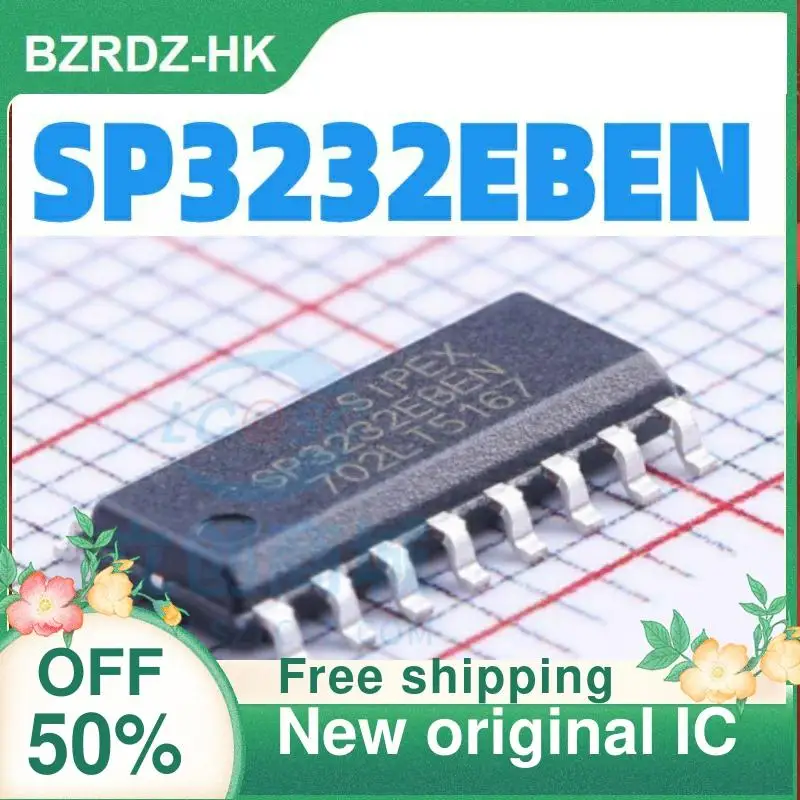 

2-10PCS/lot SP3232EBEN SP3232EBEN-L/TR SOP16 New original IC