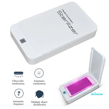 

Multifunction 5V UV Light Phone Sterilizer Box Jewelry Phone Cleaner Personal Sanitizer Disinfection Phone Box With Aromatherapy