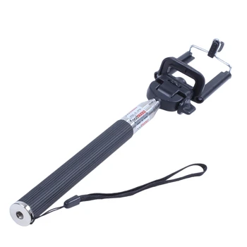 

Black waterproof Extendable self-portrait self self-shooting stick for single camera with digital camera and video camera with s