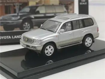 

1/64 Scale Toyota Land Cruiser LC100 Silver DieCast Car Model Collection HIKASI