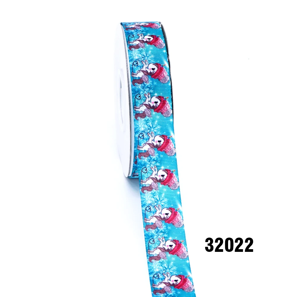 32022 50 ярдов мультфильм напечатанный grosgrain ленты 32005 - Цвет: 32022