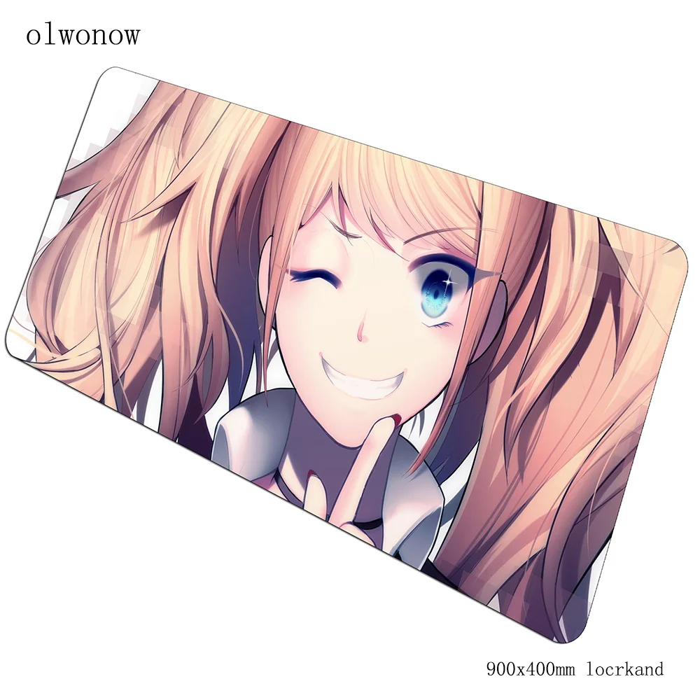 Danganronpa коврик для мыши геймер крутой 90x40 см notbook коврик для мыши игровой коврик для мыши красочный Коврик для мыши стол для компьютера коврик для мыши