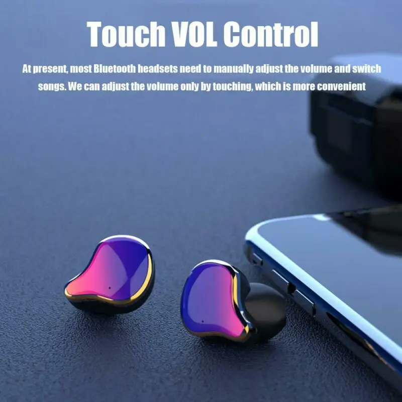 KAYINUO TWS Bluetooth наушники 5,0 стерео Бас Беспроводные наушники с шумоподавлением Спортивная гарнитура громкой связи с микрофоном