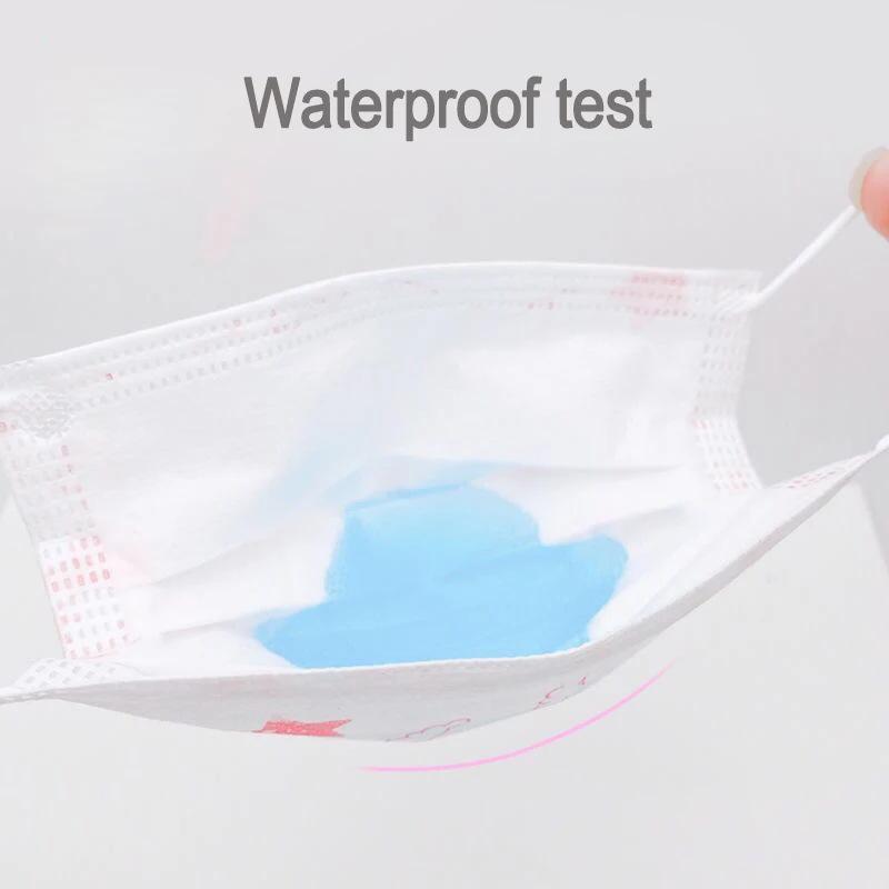 Children Watermelon Print Mouth Mask Kids Disposable 3 Layer Meltblow Cloth Dustproof Breathable Cherry Fruit Face Mask 3