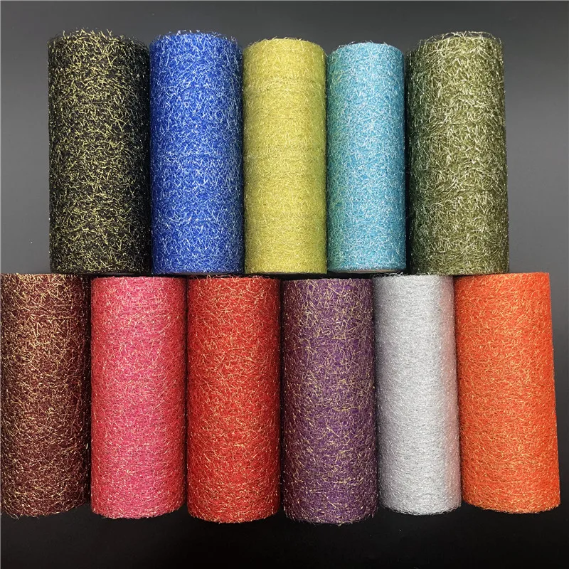 

Tulle Roll 10Yards 15cm Organza Laser Crafts Fabric Ribbon DIY Tutu Skirt Wedding Decoration Baby Shower Birthday Party Supplies