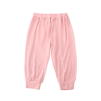 

1-6Y Toddler Kids Baby Boy Girl Bloomers Summer Soft Casual Elastic Waist Harem Long Pants Solid Color Trousers Clothes Outfits