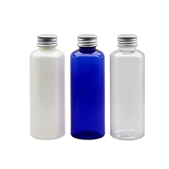 

50pcs,150ml transparent/blue Lotion Containers Bottle Cosmetic Container Refillable Bottles For Cosmetics Pack With inner plug