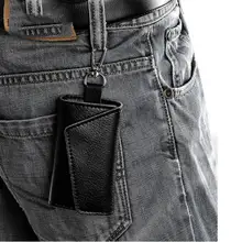 ISKYBOB, натуральная кожа, складной дверной ключ, электронный держатель для ключей, сумка для кредитных карт, монет, денег, кнопка, держатель, сумка