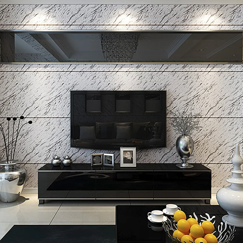 モダンな模造大理石のタイルの壁紙 3dミラーフィルム 寝室 リビングルーム テレビの背景用 Aliexpress 家のリフォーム