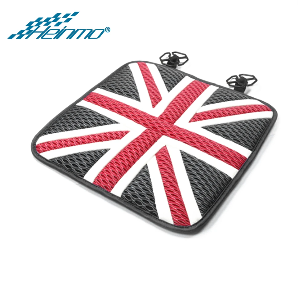 Для MINI Cooper F/R серия Ice Silk автомобильный коврик для сиденья на четыре сезона для MINI Cooper R60 F50 R56 F56 для MINI Countryman Clubman - Название цвета: Black Union Jack