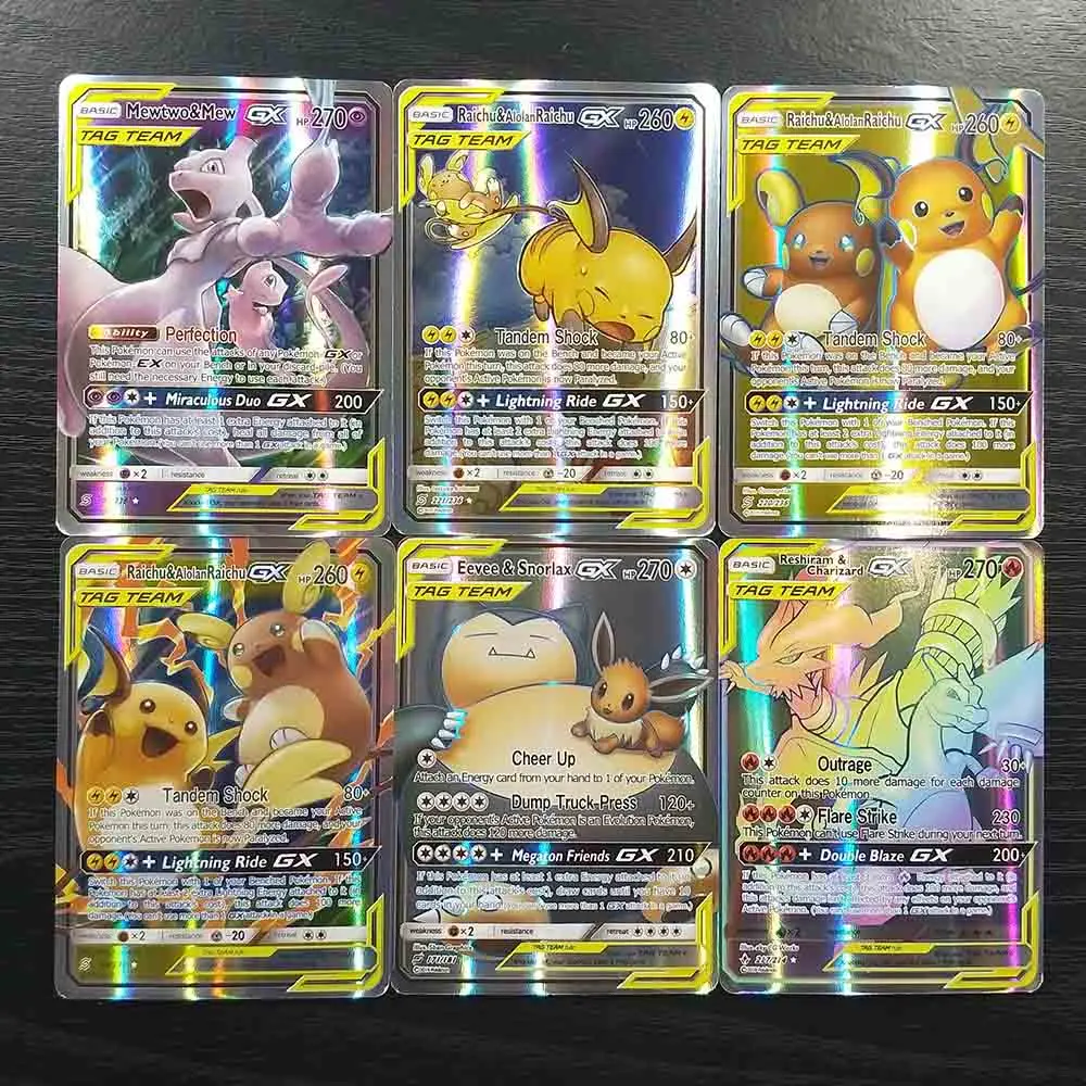 TAKARA TOMY Pokemon 200 Flash Cards SUN бирка с Луной TEAM 194 GX 6 Trainer коллекция сияющих карт