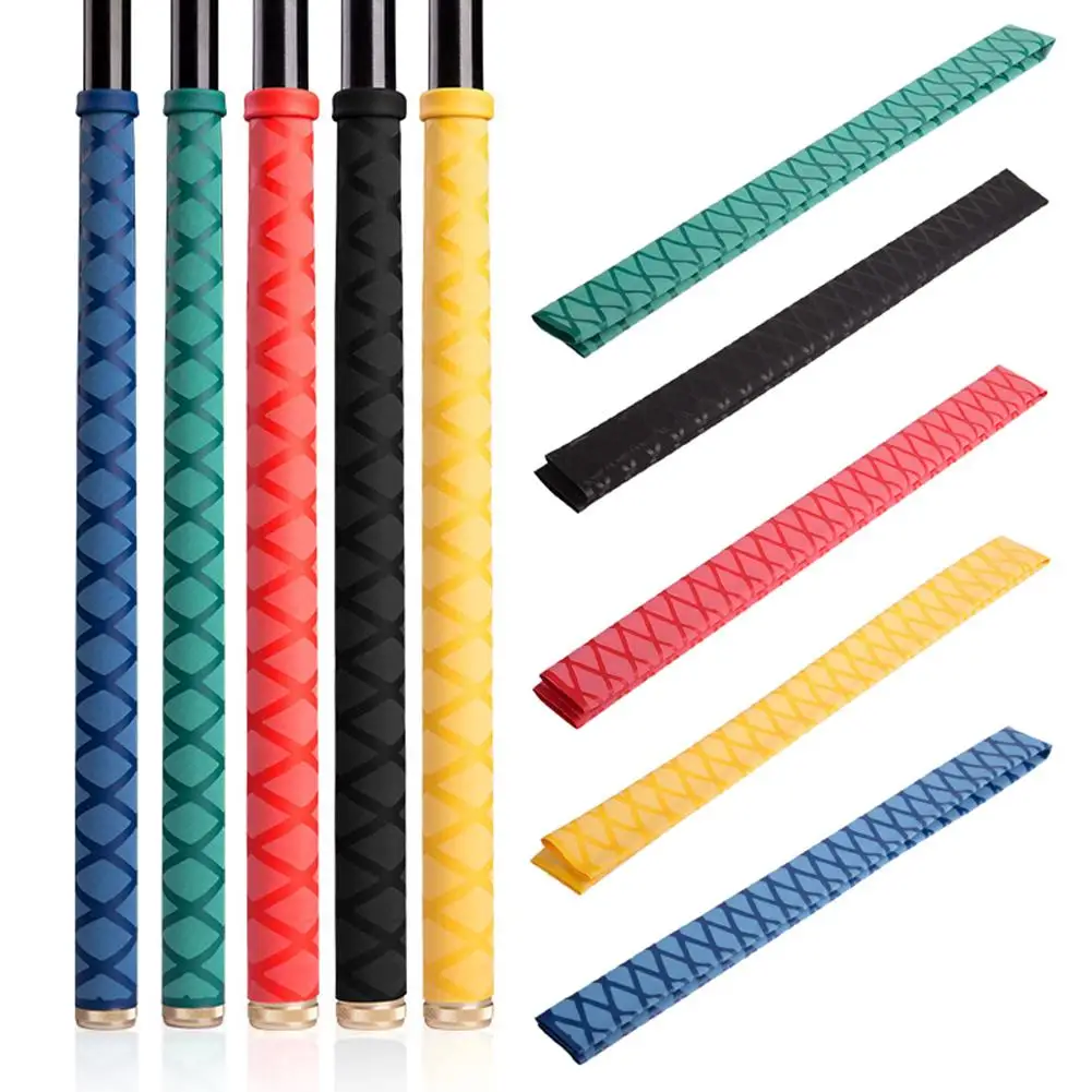 

1m Anti-slip Fishing Rod Grip Heat Shrink Sleeve Wrap Tube Fishing Rod Handle Insulation Waterproof Racket Handle Grip Cover