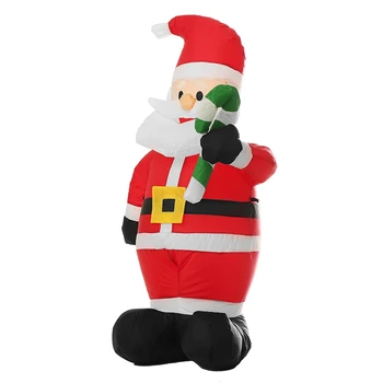 

1.2M LED Air Inflatable Crutches Santa Snowman Claus with Blower Garden Outdoor Layout Christmas Decor Figure Kids Classic Toys