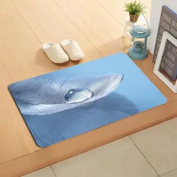 

Custom Feather Doormat Home Decor Door mat Floor Mat Bath Mats foot pad#20-05-19-66
