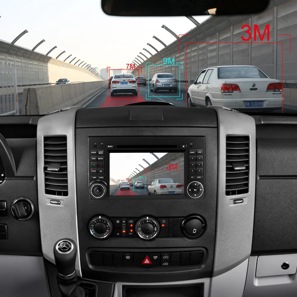 Isudar 2 Din автомагнитола Android 9 для Mercedes/Benz/Sprinter/B200/b-класс/W245/B170 автомобильный мультимидийный навигатор DVD Восьмиядерный rom 32G DSP