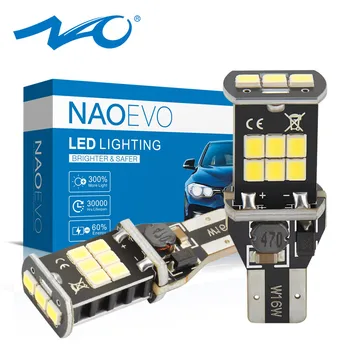 

NAO W16W T15 led Amber 921 912 for Auto Back Up Light CANBUS No Error Led Car Bulbs 2835 SMD White 12V 6W Reverse Clearance Blub