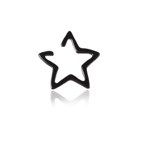 여아용 할로우 스타 귀걸이 스터드, 보호 빈티지, 가짜 연골 귀걸이 클립 귀걸이, 펑크 록 귀걸이 4