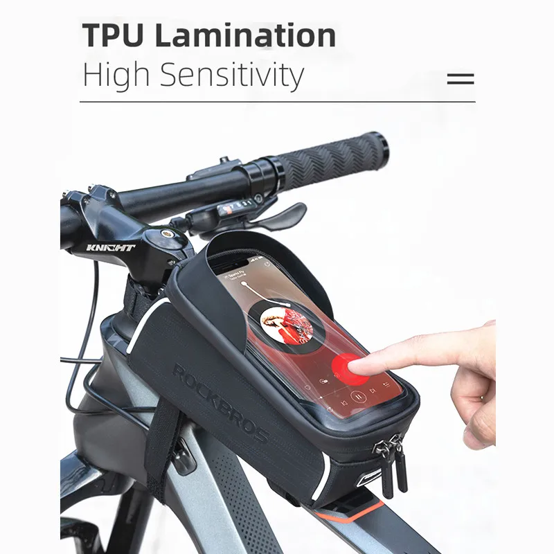 Borsa Per Bici ROCKBROS Borsa Per Telaio Per Tubo Superiore - Foto 14