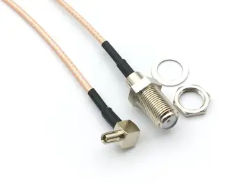 

80pcs new TS9 Male Right Angle TO F Type Female Jack RG316 Pigtail Cable