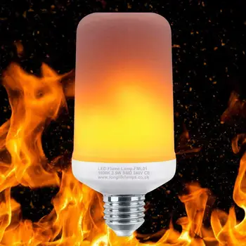 

Promotion Flicker Flame Fire Effect E27 LED Simulated Light Bulb Warm White Lamp Smart Light Bulb Novelty Gifts