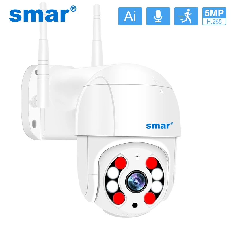 Precio Especial Smar-cámara PTZ inalámbrica HD para exteriores, 5MP, 3MP, H.265, seguimiento automático, WIFI, cámara IP, Zoom Digital 4X, detección humana de Ia ICSEE dmx5MoKALX0