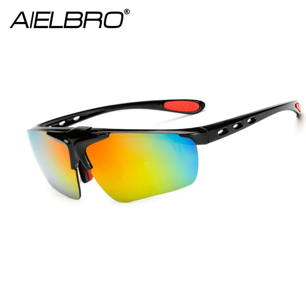 AIELBRO, очки для велосипеда, UV400, велосипедные солнцезащитные очки, для рыбалки, для горного велосипеда, солнцезащитные очки для мужчин и женщин, MTB, очки, спортивные очки