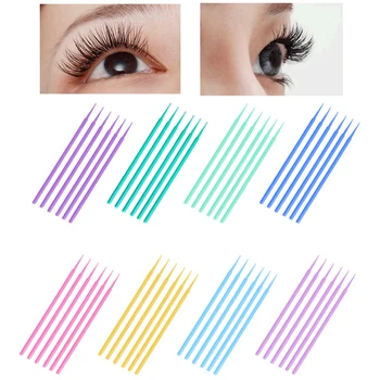

100Pcs/bag Disposable MicroBrush Eyelashes Extension Individual Lash Removing Swab Micro Brush For Eyelash Extension Tools