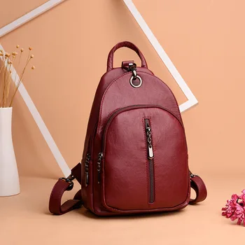 

Multifunction Women Backpack Designer Brand Female Shoulder Bag Sac A Dos Vintage School Bags for Girls Travel Shoulder Bagpack